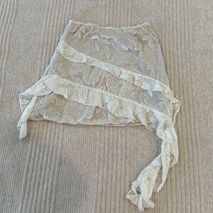 Princess Polly Cream Skirt